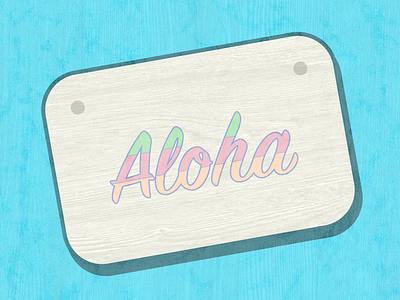 Digital Art: Aloha adobe adobe illustrator adobeillustrator aloha art beach design digital digitalart graphic graphic design graphicdesign graphics hawaii illustration illustrator illustrator cc sign typography vintage