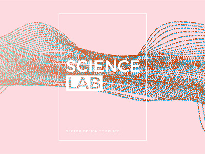 Science lab 3 background design graphic design illustration minimal typography vector