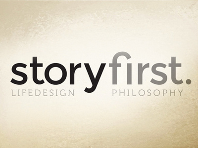 storyFirst Logo Design approach design approach lifedesign philosophy story storyfirst storytelling