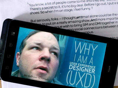 Why I Am A User Experience Designer ( UXD ) mobile pecha kucha presentation user experience designer ux uxd