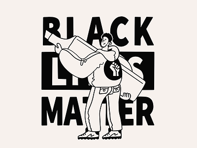 Black Lives Matter • Highlight black black lives matter blm character design doodle illustration