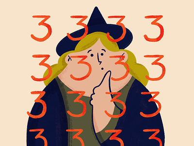 Sign you may be a witch #1 : You notice patterns in daily life. art character design doodle drawing illustration numbers patterns procreate sketch witch witchcraft