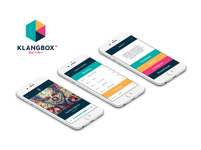 Klangbox App app design electronic local miami music radio