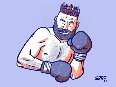 Tyson Fury boxer boxing caricature cartoon illustration sports