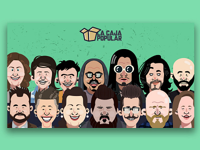 February comedians lineup caricature cartoon comedians comedy stand up