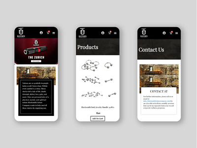 Black Smith - Mobile UI design graphic design landing page ui ux website website design