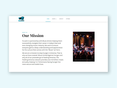 Blues in Motion - Website design landing page ui ux website website design