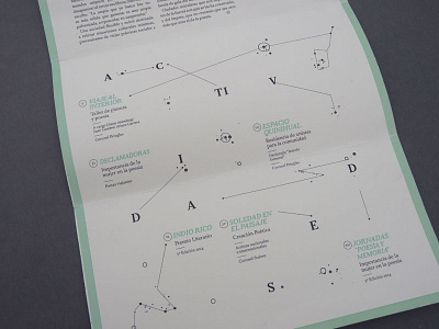 Utopía I. design editorial design espacio quinihual fadu poesia pringles programa rico triptico