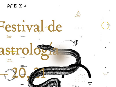 Astro poster afiche astrology astros design fadu festival gabriele layout nexo poster snake type