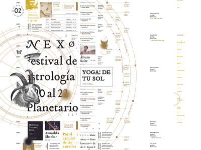 Programatico astrológico astrology branding design fadu fest festival gabriele nexo poster programa