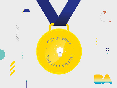 Olimpiadas Empendedoras branding buenos aires competition entrepreneur graphic design medal olympics