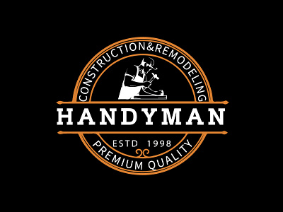 Handyman Vintage Logo Design