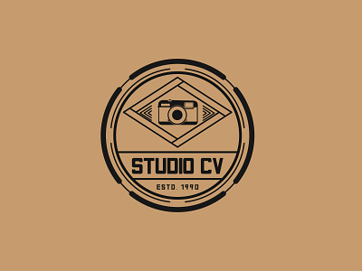 Vintage Studio Logo branding design flat logo flat logo designer graphic design graphic designer graphicdesignersclub illustration vintage logo