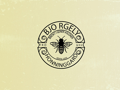 Bees Vintage Logo bees logo classic design dribbble graphic design logo logo design logo designer vintage logo