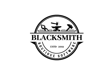 Blacksmith Vintage logo branding classic design dribbble graphic design illustration logo logo design logo designer ui