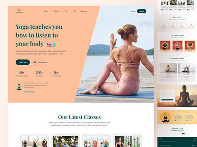 Yoga Institute-Landin page ui ux