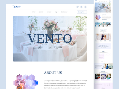 Vento-Event Planner(Landing Page)