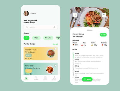 Food App ui ux