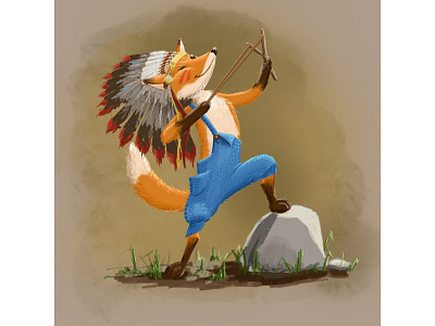 Chieftain fox illustration