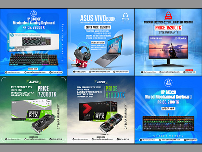 Electronics Product Social Media Banner Templates web banner