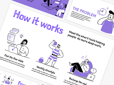 Pitch Deck - Hand drawn illustrations