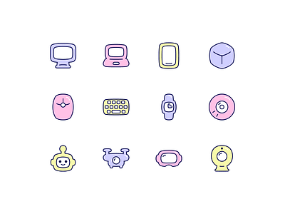 Stickies Icons - Technology Set