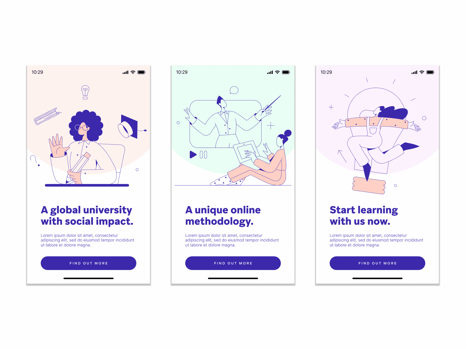 Bangalore Illustrations - App Design Sample