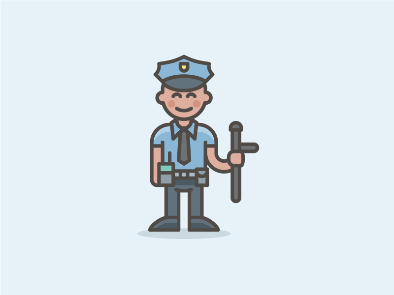 Policeman - Streamline style by Streamline on Dribbble