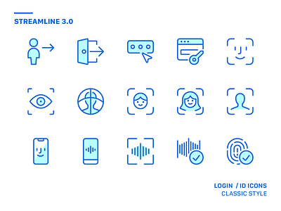 Streamline 3.0 | Login icons