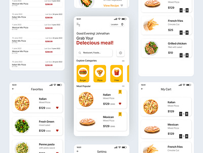 Fast Food App Design appdesign application artwork challenge clean colorful creative daily daily ui dailyui dailyuichallenge digital design fast food ui fast food ui ux fastfood minimal mobileui red ui ux