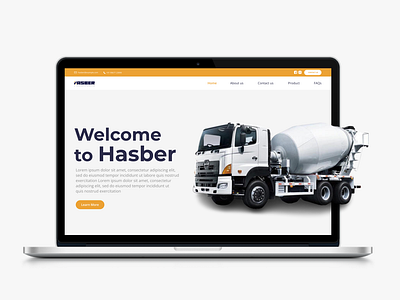 Website Design: Cement Mixing Truck