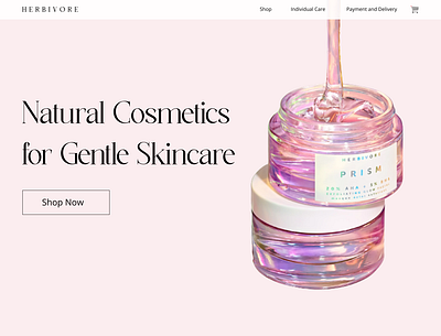 Skincare: Website Design app branding design glassmorphism graphic design illustration logo ui ux vector