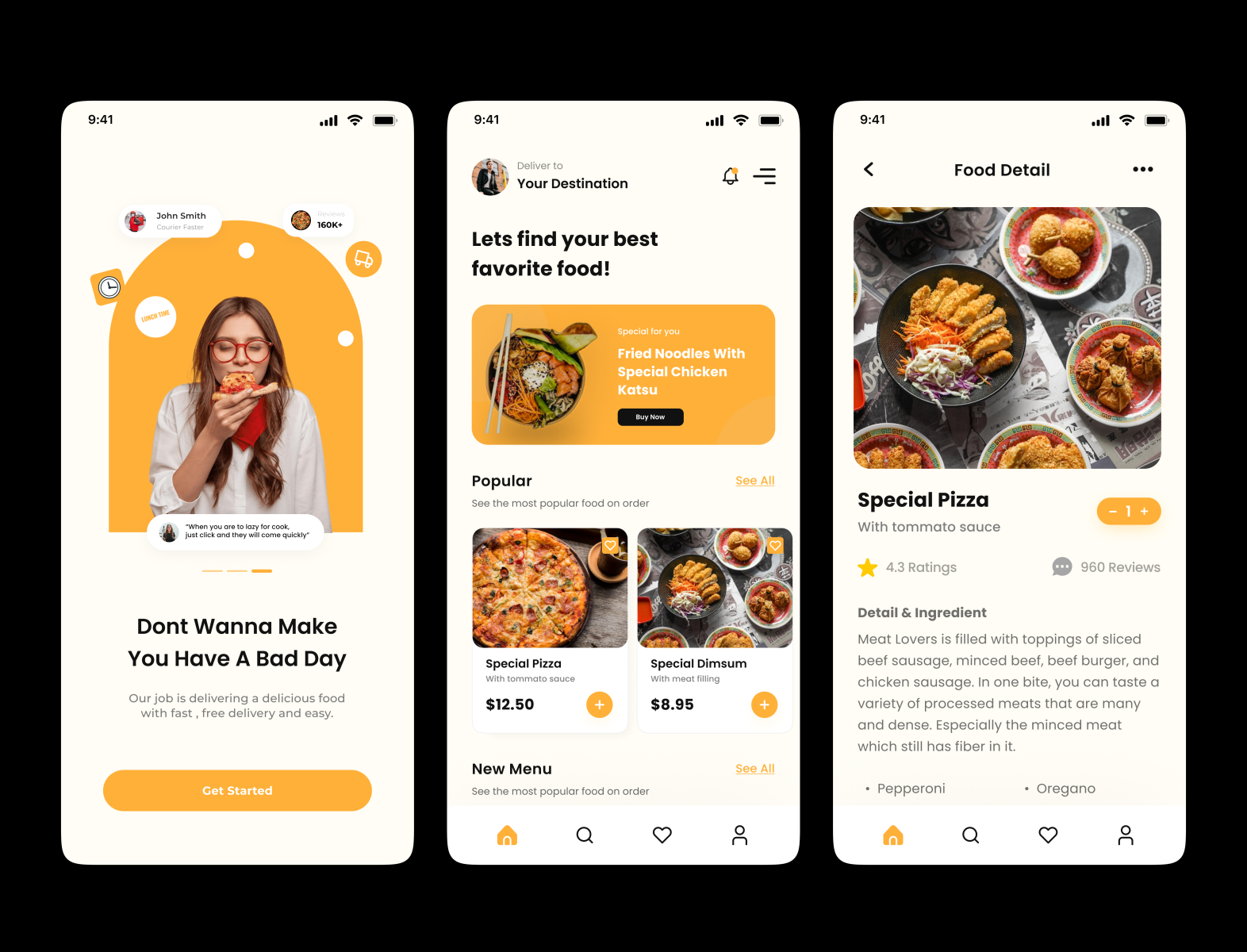 Food App Ui Design By Ritika Trivedi On Dribbble