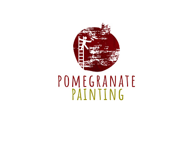 Pomegranate Painting Logo Design branding business card business logo colourful design graphic design illustration small business logo unique logo