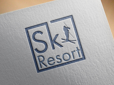 Ski Resort Concept Logo Design branding business logo colourful design graphic design illustration logo typography vector