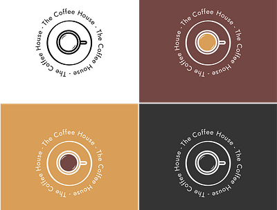 The Coffee House Concept - Logo Variations branding business logo colour palette colourful design graphic design illustration logo