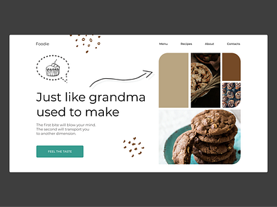 Bakery Website Design Concept design landing typography ui ux web website