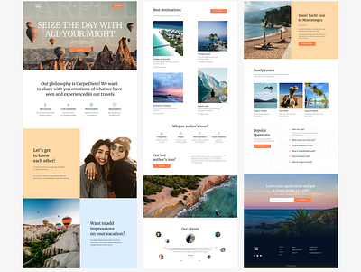 Travel Agency Landing Page Design Concept design landing landing page travel travel agency ui ux web website