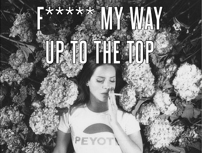 Lana Del Rey - F***** My Way Up to the Top Censored Cover #3 app branding design graphic design illustration logo typography