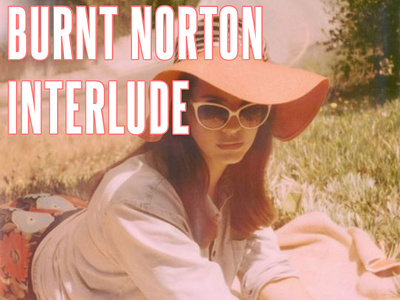 Lana Del Rey - Burnt Norton (Interlude) Alternative Cover app branding design graphic design illustration logo typography