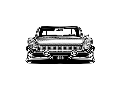 58' Continental MKIII branding car cross hatching design drawing graphic design hatching illustration illustrator ink inking logo sketch sketchbook vector