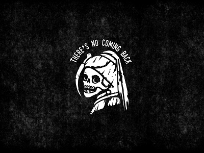 Girl with a scythe branding death debaser design distress distressed drawing grit grunge illustration illustrator ink logo skull vector veermer
