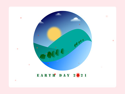 2021 Earth Day with Invisible Guest 2021 design adobe illustrator corona virus earthday rebound