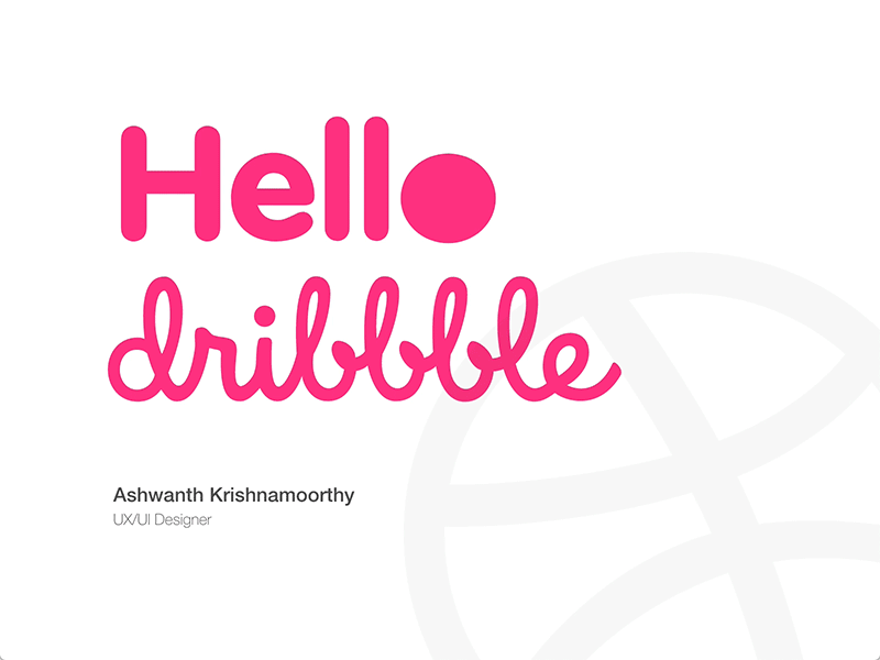 Hello, Dribblers! adobexd animation debutshot design firstshot vector