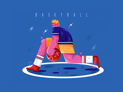 Playing Basketball illustration