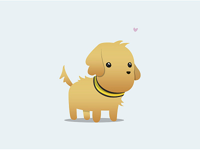 Golden Retriever awesome chibi cool dog golden love pet puppy retriever yellow