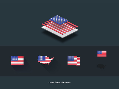 Flat Flags USA american design flags flat gifts map redbubble store usa world