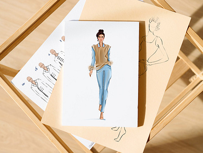 Fashion sketch design graphic design illustration instagram procreate