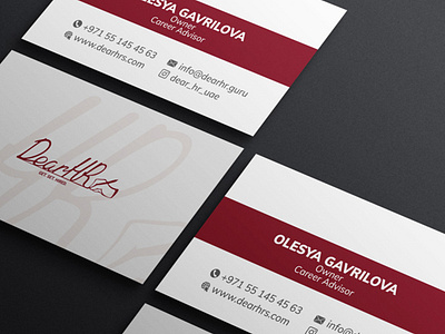 Business card for Dear HR (UAE)