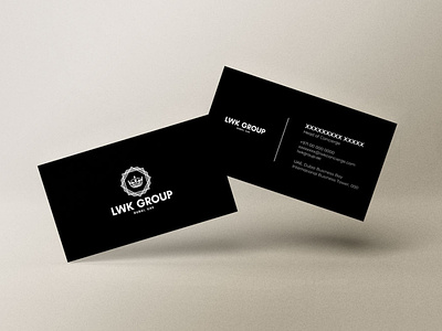 Business Card for LWK Group (UAE) branding business card design graphic design illustration instagram logo photoshop smm vector